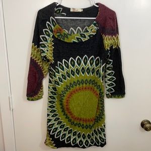 Aryeh Ladies Printed Sweater Dress Aryeh Ladies Printed Sweater Dress